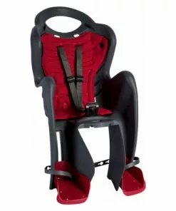 Bellelli Siège Bébé Pour Vélo Mr Fox Relax B-Fix Anthracite/rouge