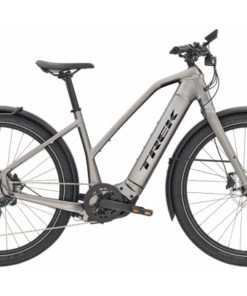 Vélo De Ville Electrique 2023 Trek Allant+ 8 Stagger Bosch 625WH Shimano Deore M6000 10V Matte Gunmetal