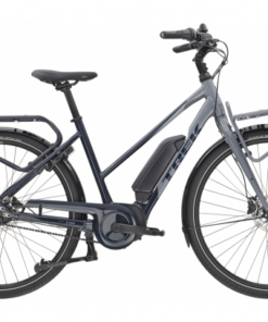 Vélo De Ville Électrique Trek District+ 2 Stagger Shimano Nexus 7V 300wh Bleu Marine / Gris 2023