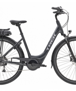 Vélo De Ville Électrique Trek VERVE+ 1 LOWSTEP Shimano Altus 8V Noir 300wh 2023