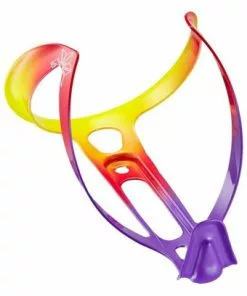 Porte-bidon Supacaz Fly Limited (Alu) Violet Fluo & Rouge & Jaune