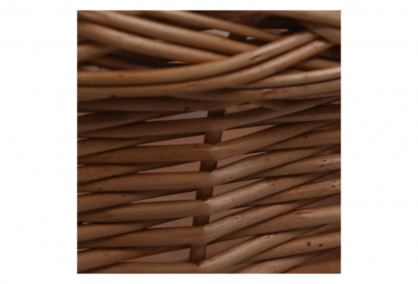 VidaXL Panier Avant De Vélo Avec Couvercle 50x45x35 Cm Saule Naturel – Image 5