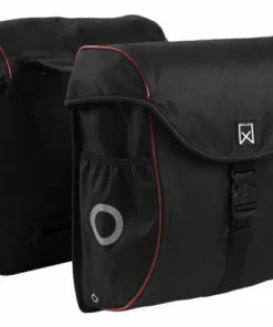 Willex Sacoches De Vélo 38 L Noir Et Rouge 16105