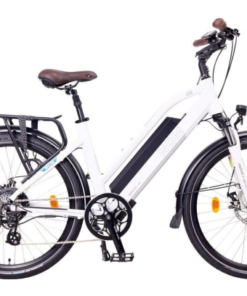 NCM Milano 28 Vélo électrique Urbain Blanc Mat - Shimano - Batterie 624Wh / 175-200 Cm