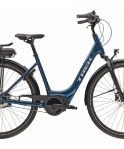 Vélo De Ville Électrique Trek District+ 1 Lowstep 400wh Shimano Nexus 7V Dark Aquatic 2022