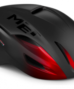 Casque Aéro MET Manta Mips Noir / Rouge Métallisé Mat / Brillant 2022