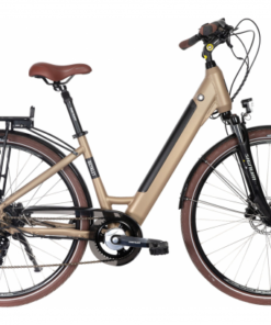 Vélo De Ville Électrique Bicyklet Carmen Shimano Tourney/Altus 7V 504 Wh 700 Mm Marron Tan