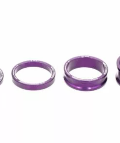Wolf-tooth Lot De 4 Entretoises De Direction Wolf Tooth Precision Headset Spacers Kit Violet