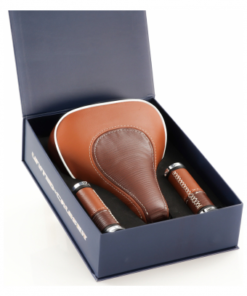 Bocyclo - Le Vélo Français Boite Selle Et Poignées Bourbon Cognac