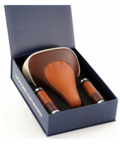 Bocyclo - Le Vélo Français Selle Et Poignées Cuir Français Arizona Caramelo