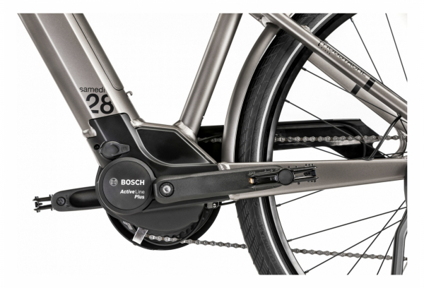 Moustache Bikes Vélo Électrique Moustache Samedi 28.3 Open Shimano Nexus 2023 Titanium. Mat – Image 6